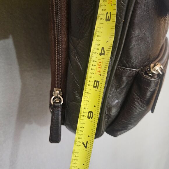 Osgoode Marley RFID Leather Travel Crossbody Organizer Bag Dark Brown Purse - Picture 8 of 12